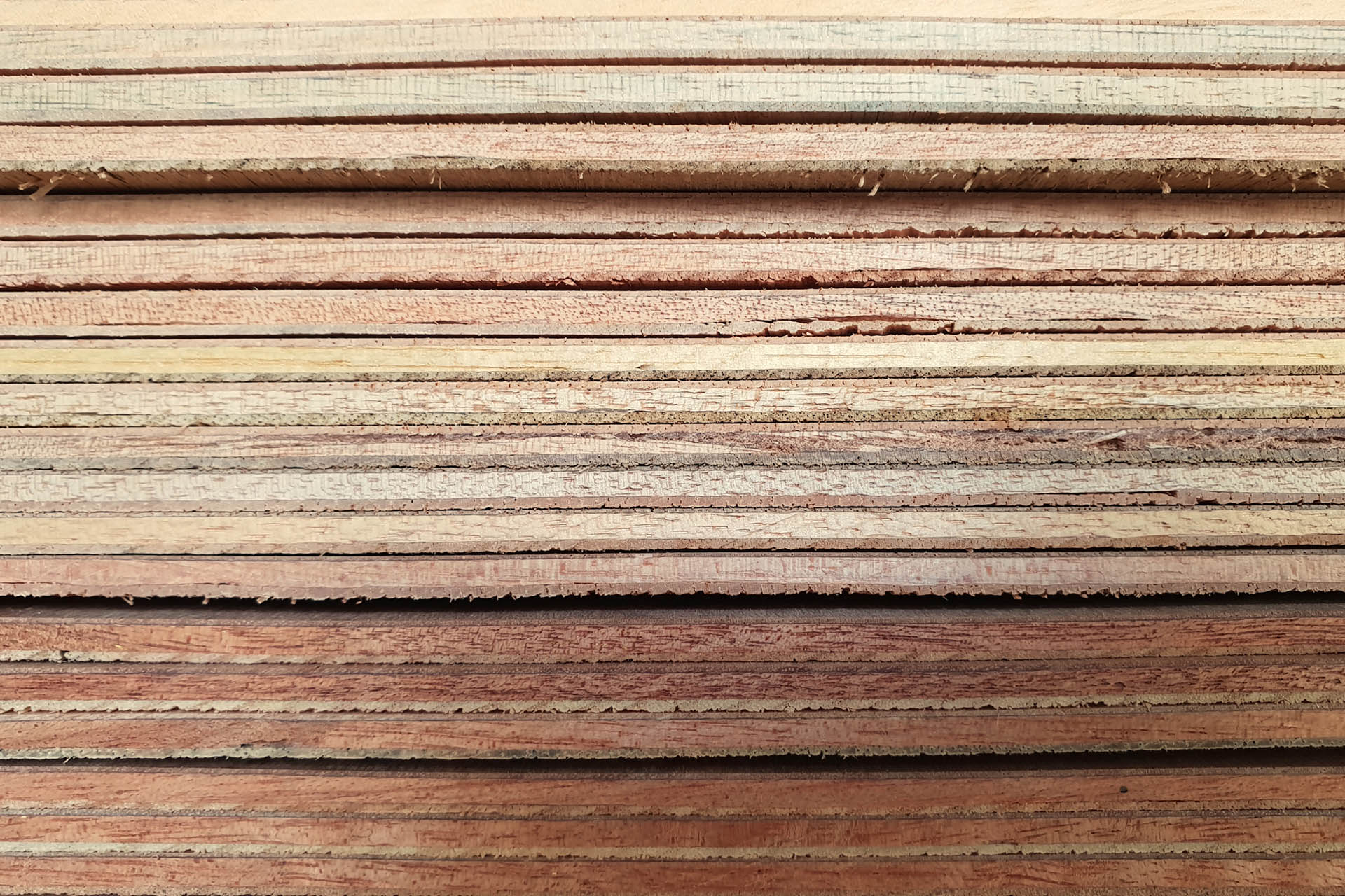 Hardboard sheets stacked sides - sheet materials
