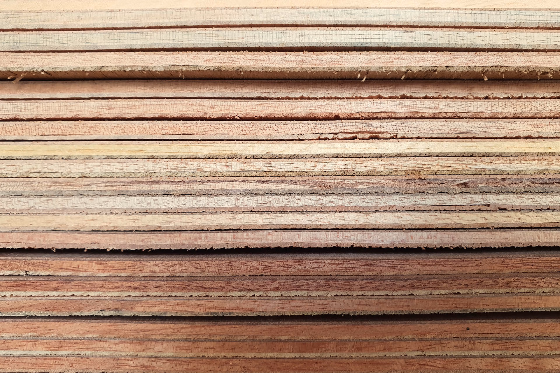 Hardboard sheets stacked sides - sheet materials